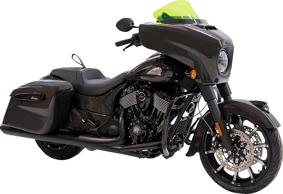 Ice Flare® Windshield - 10" - Green Ice - '14-'26 Indian