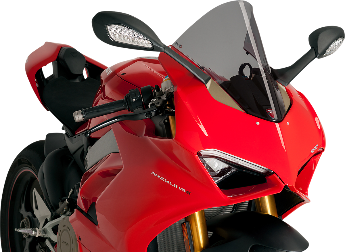 Race Windscreen - 15-3/4" - Dark Smoke - Ducati