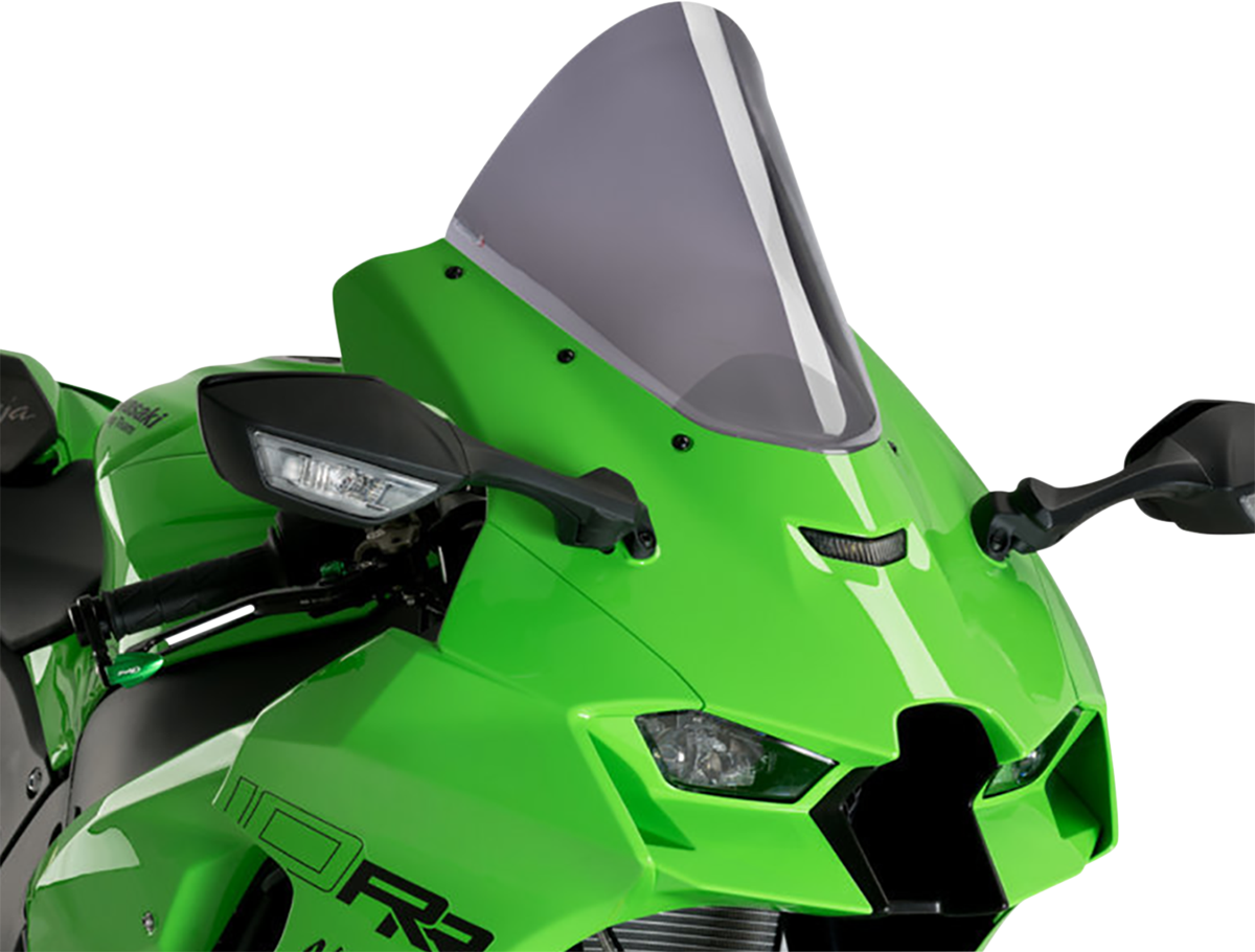 Race Windscreen - 12-1/2" - Dark Smoke - Ninja ZX-10R