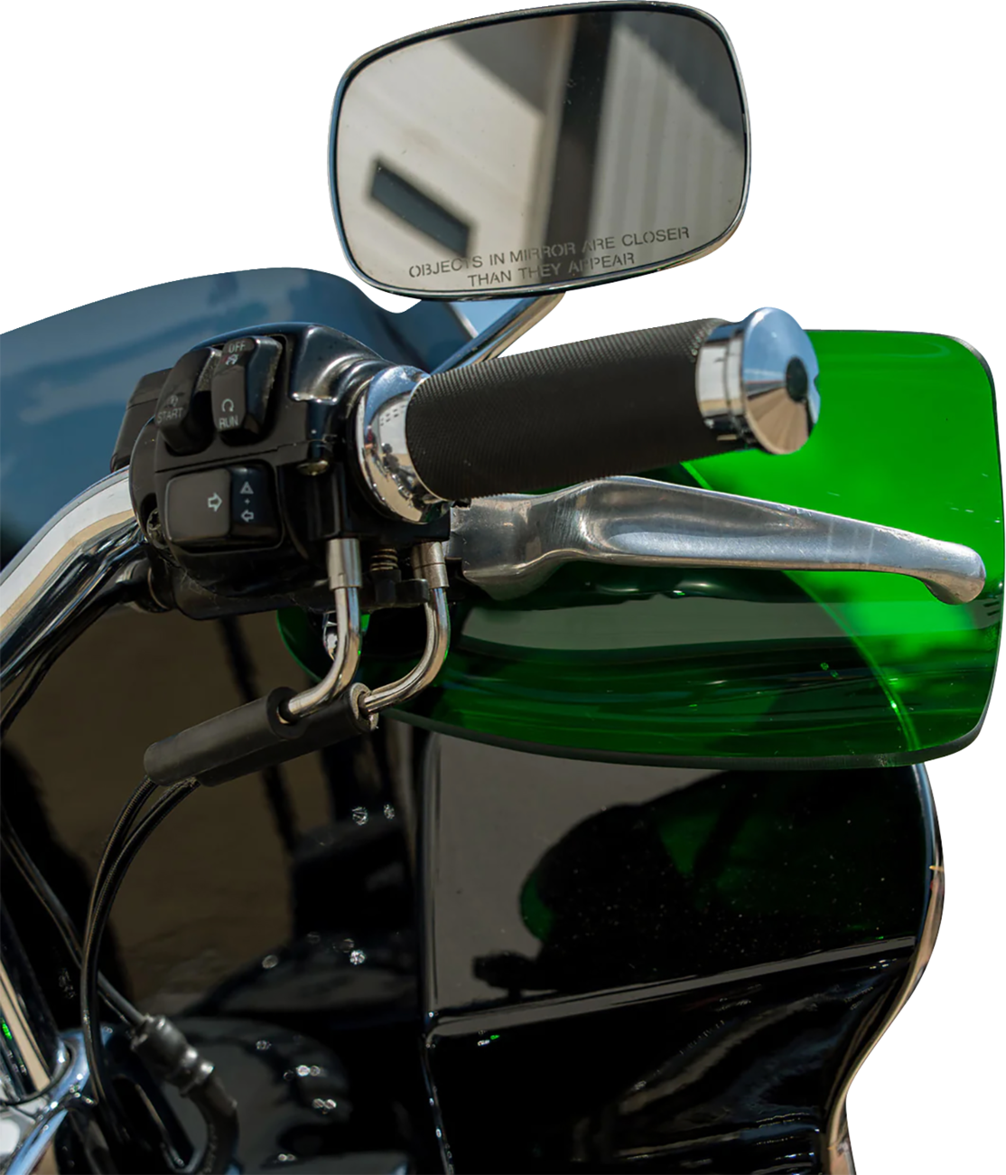 Flare® Handguards - Harley-Davidson Hydraulic Clutch - Green