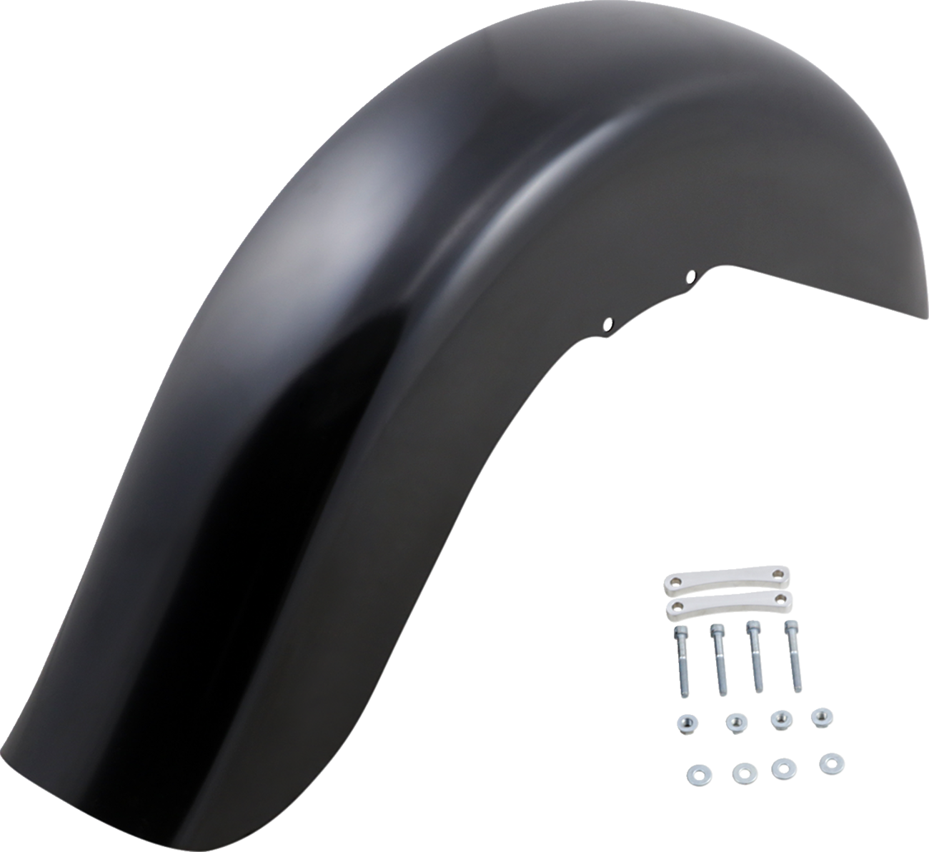 Benchmark Front Fender - Non-Raked - Black - 16"-19" - HD Touring/Trike