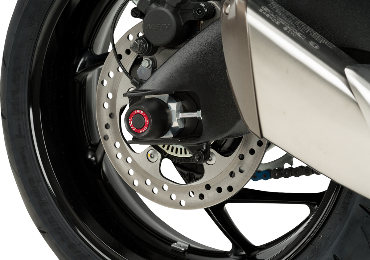 Axle Sliders - Rear - Black - Pair - Suzuki
