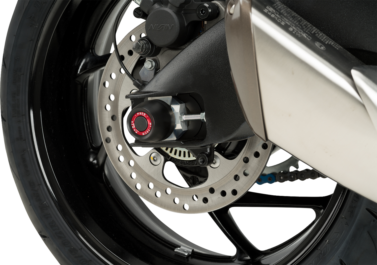 Axle Sliders - Rear - Black - Pair - Suzuki