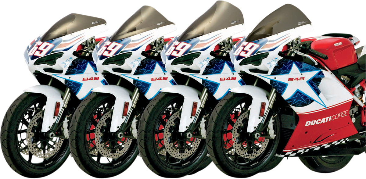 Double Bubble Windscreen - Smoke - Ducati 1098