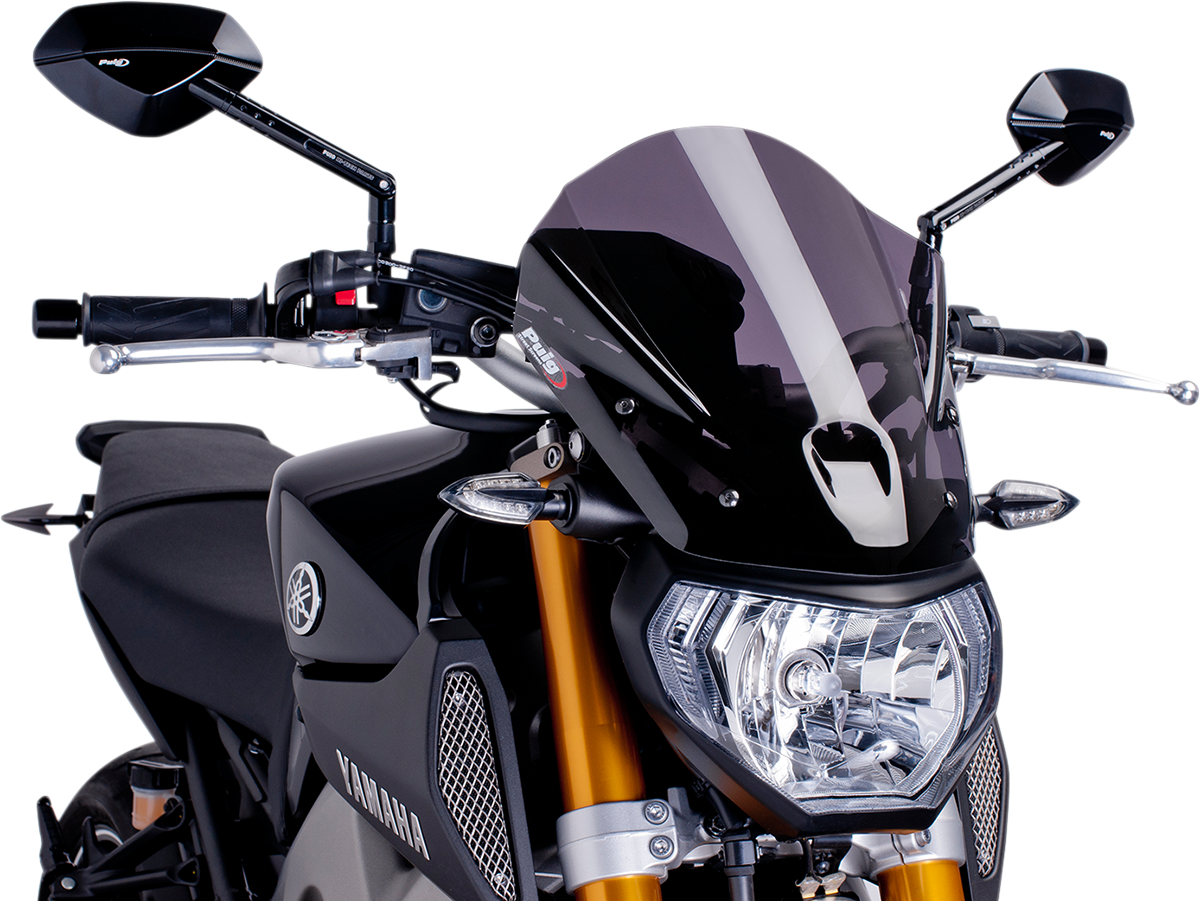 New Generation Windscreen - 13-3/4" - Dark Smoke - MT09