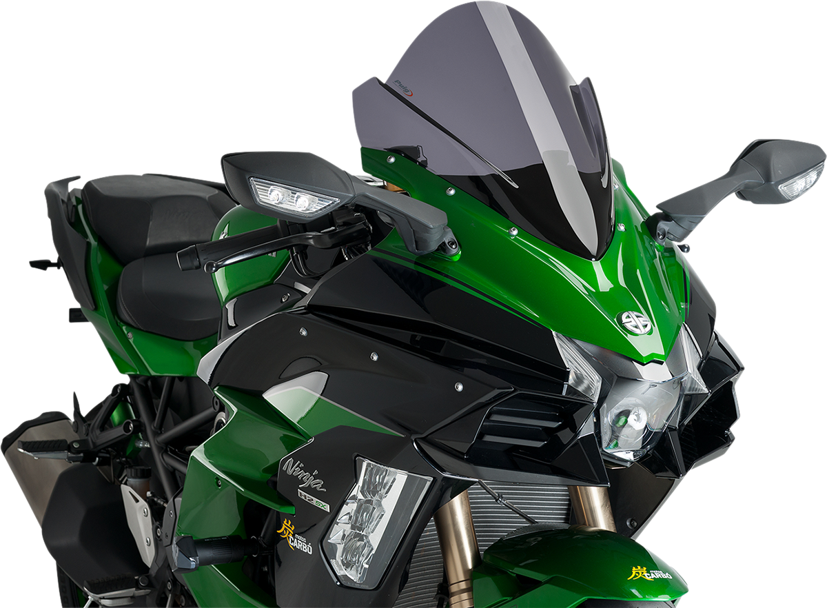 Race Windscreen - 15-3/4" - Dark Smoke - Kawasaki