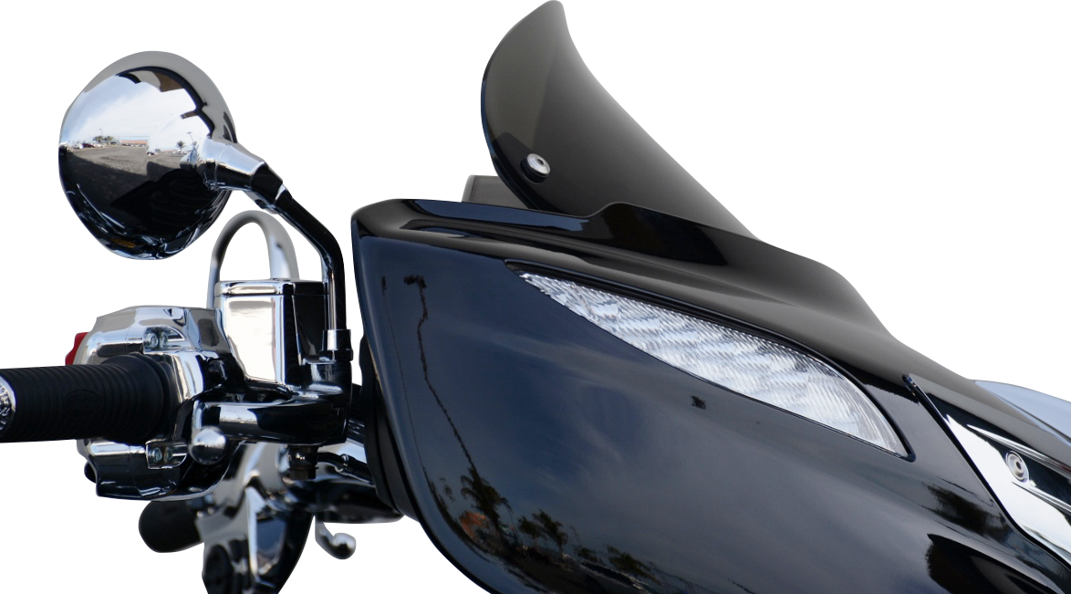 Windshield - Dark Smoke - 10" - Indian