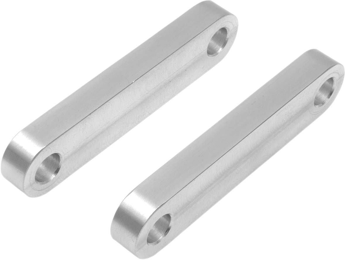 Hugger Front Fender Mounting Blocks - For 16"/18" Wheels - Satin