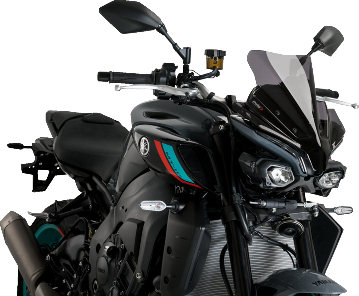 New Generation Sport Windshield - 14" - Dark Smoke - MT-10/SP