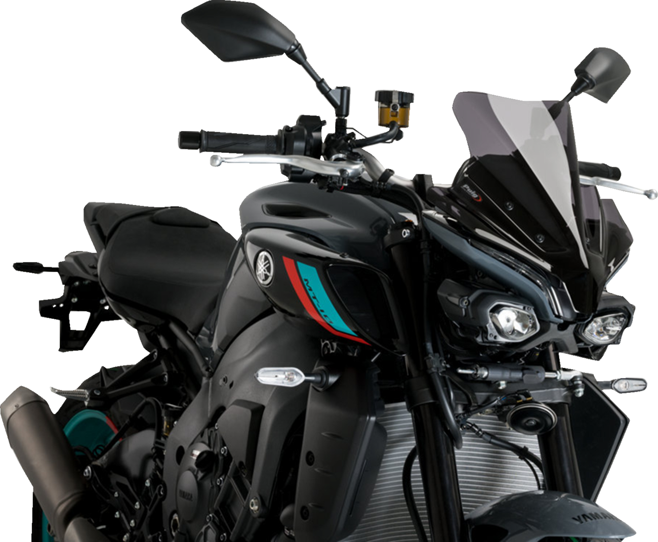 New Generation Sport Windshield - 14" - Dark Smoke - MT-10/SP