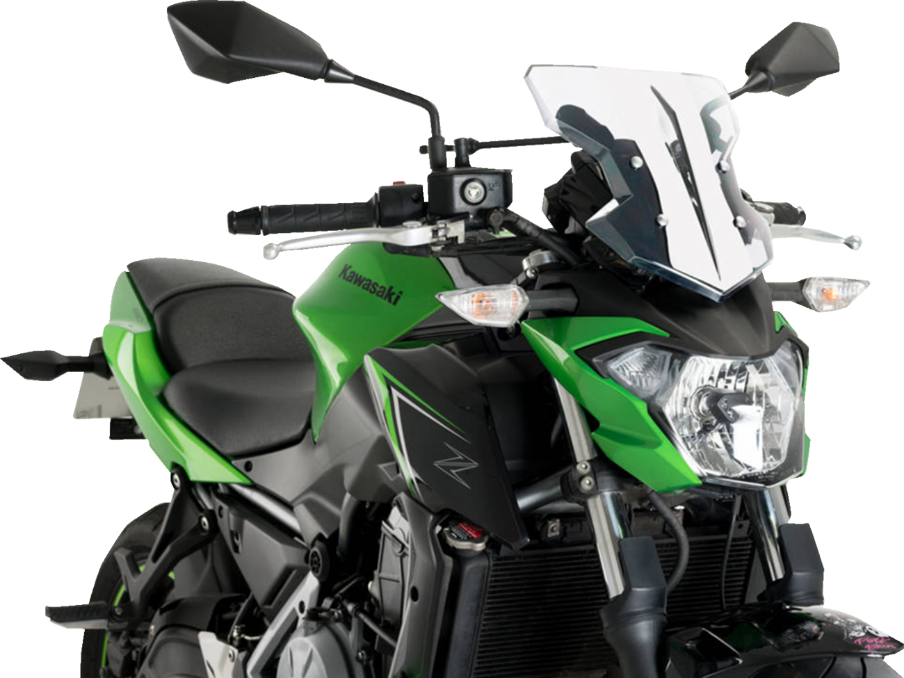 Flanker Windshield - 12-3/4" - Clear - Kawasaki