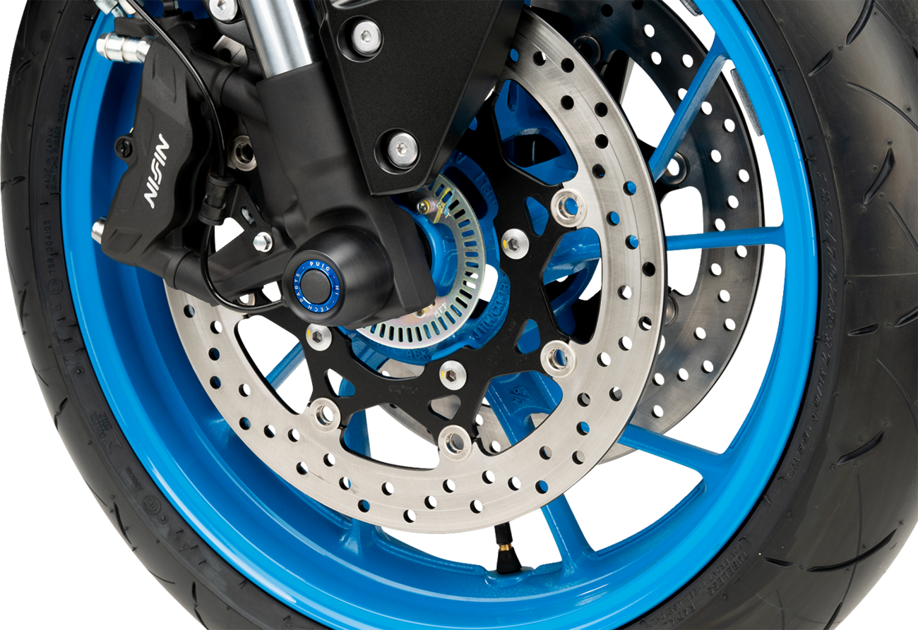 Axle Sliders - Front - Black - Pair - Suzuki GSX-8R/S