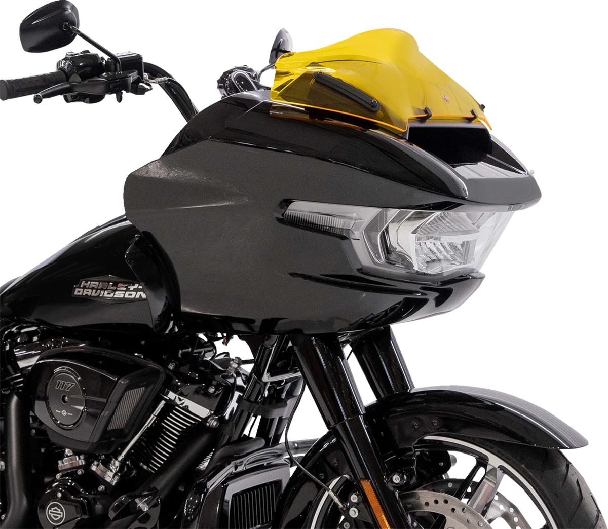 Kolor Flare® Windshield - 8" - Yellow - '23-'25 FLTRX