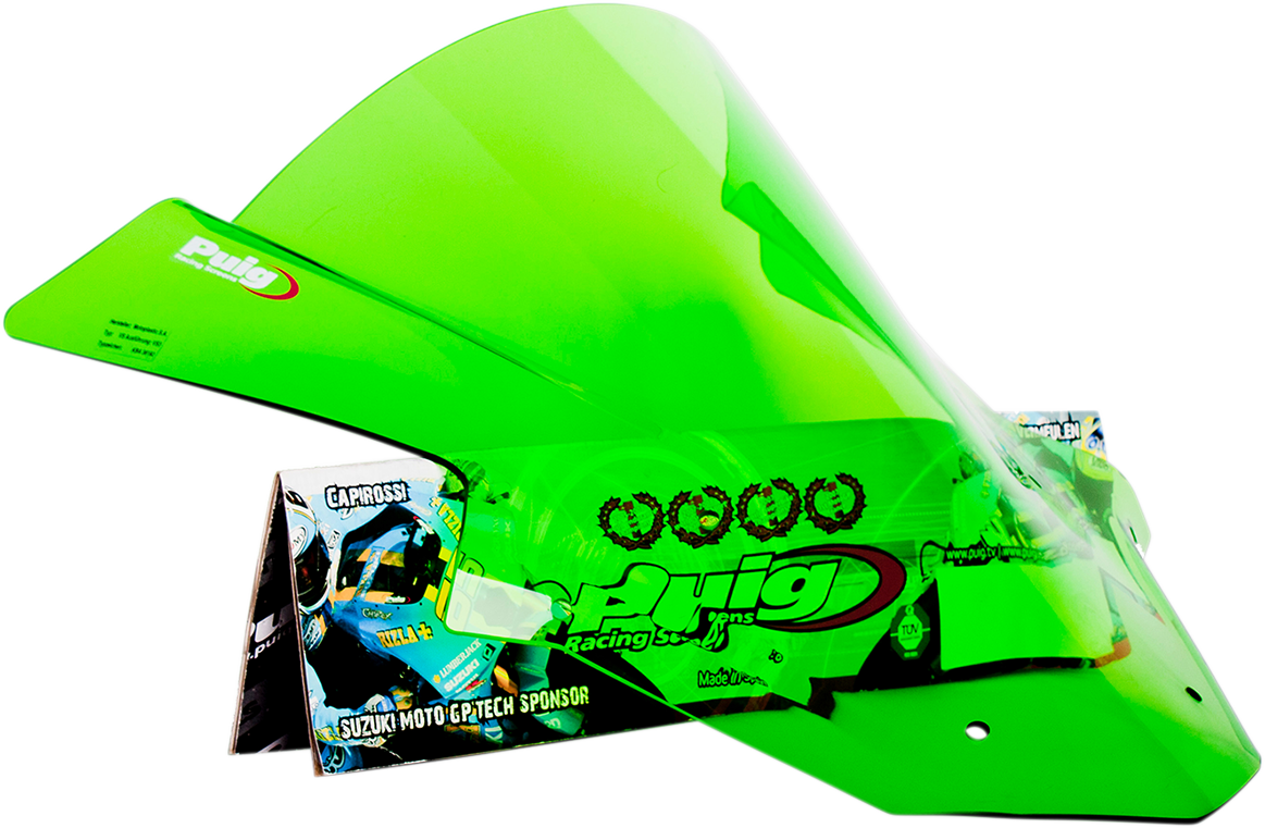 Race Windscreen - 16-1/8" - Green - ZX10R