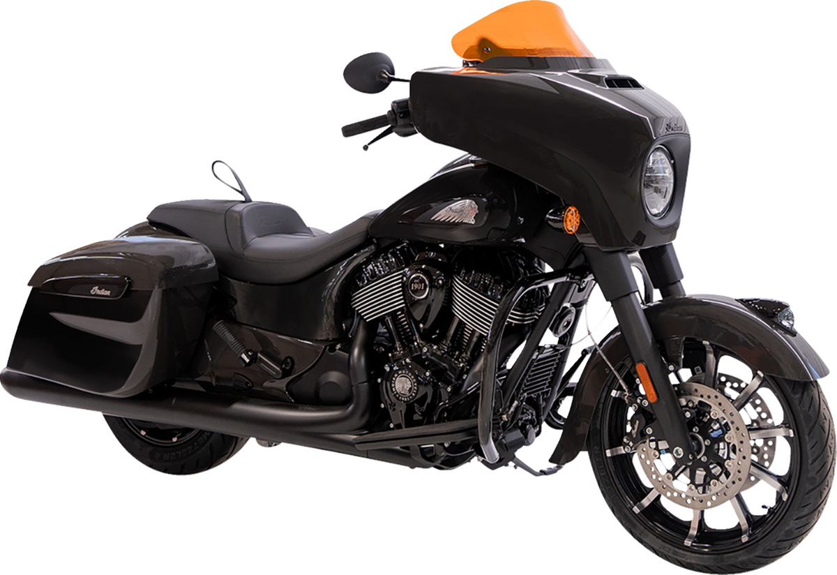 Ice Flare® Windshield - 10" - Orange Ice - '14-'26 Indian