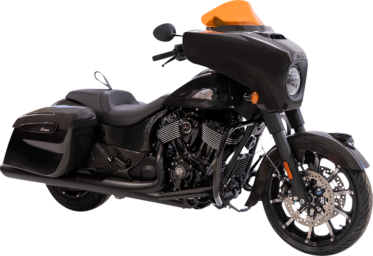 Ice Flare® Windshield - 10" - Orange Ice - '14-'26 Indian