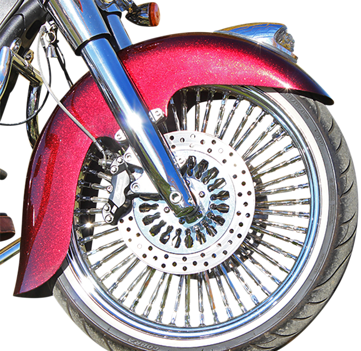 Klassic Front Fender - Black - 16"-19" - Indian Roadmaster/Chief
