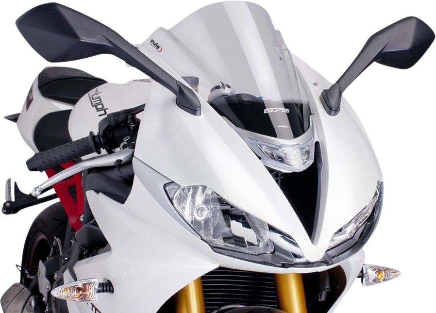 Race Windscreen - 15-3/8" - Clear - Triumph