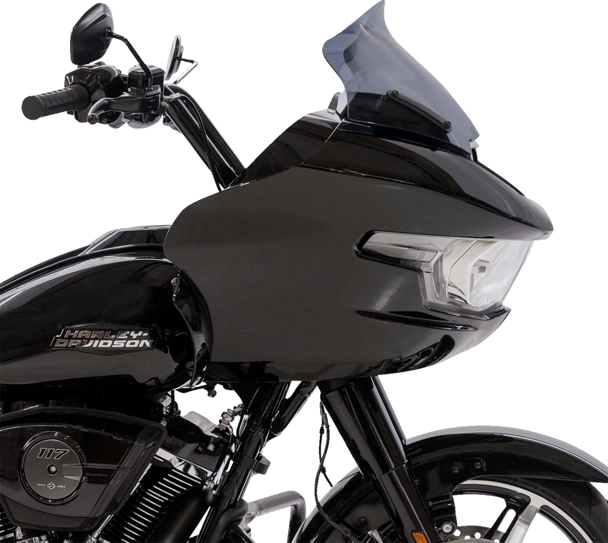 Sport Flare® Windshield - 11" - Dark Smoke - FLTRX