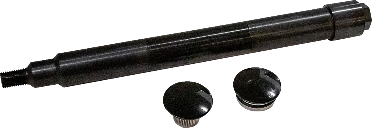 Axle Kit - Flush Mount - Front - Black W/Black End Caps