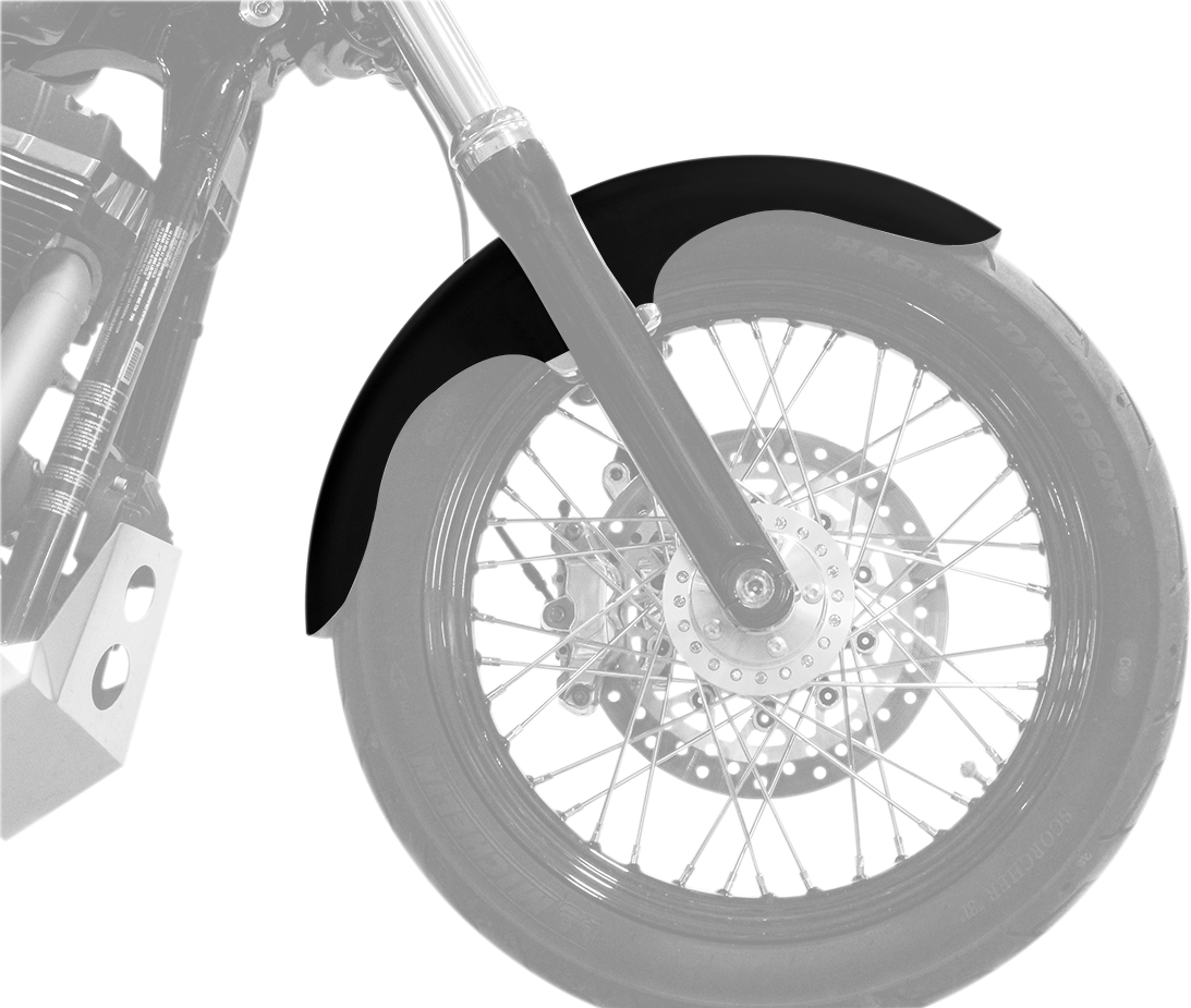Klub Front Fender - Black - 19" - HD Dyna/Softail