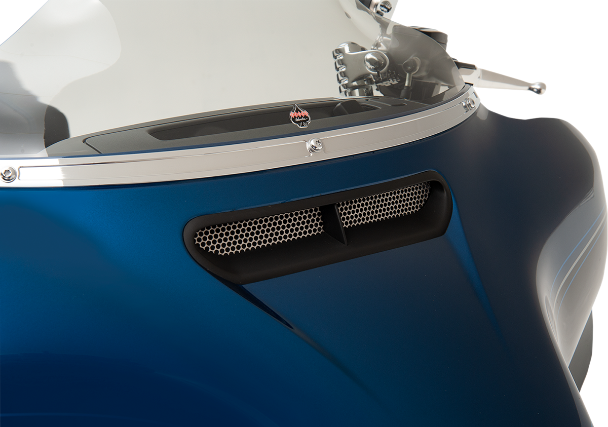 Fairing Vent Screen - Round - Chrome - FLHT/FLHX
