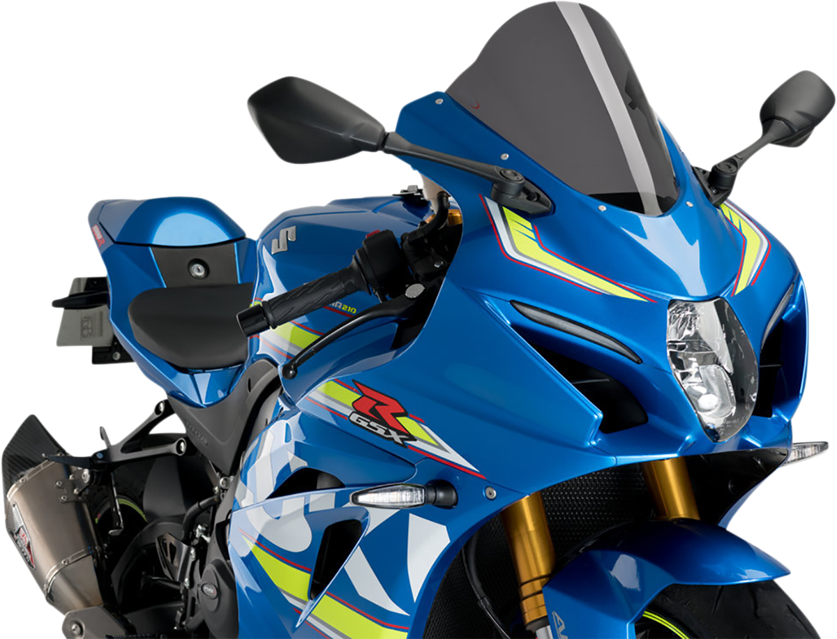Race Windscreen - 11-1/4" - Dark Smoke - GSX-R