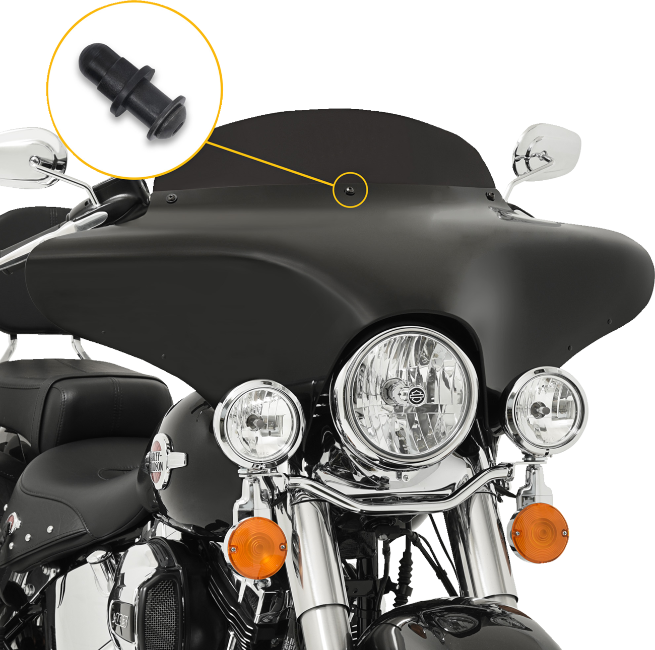 Screw Set - Batwing - Black