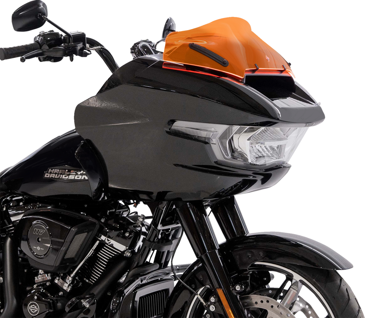 Ice Flare® Windshield - 8" - Orange Ice - '23-'25 FLTRX