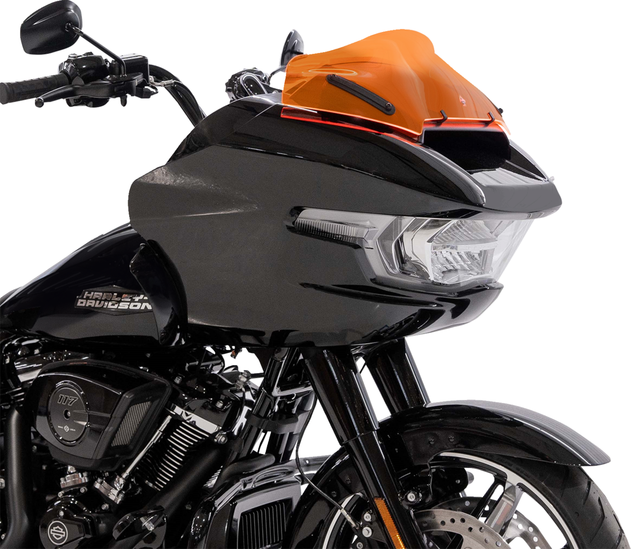 Ice Flare® Windshield - 8" - Orange Ice - '23-'25 FLTRX