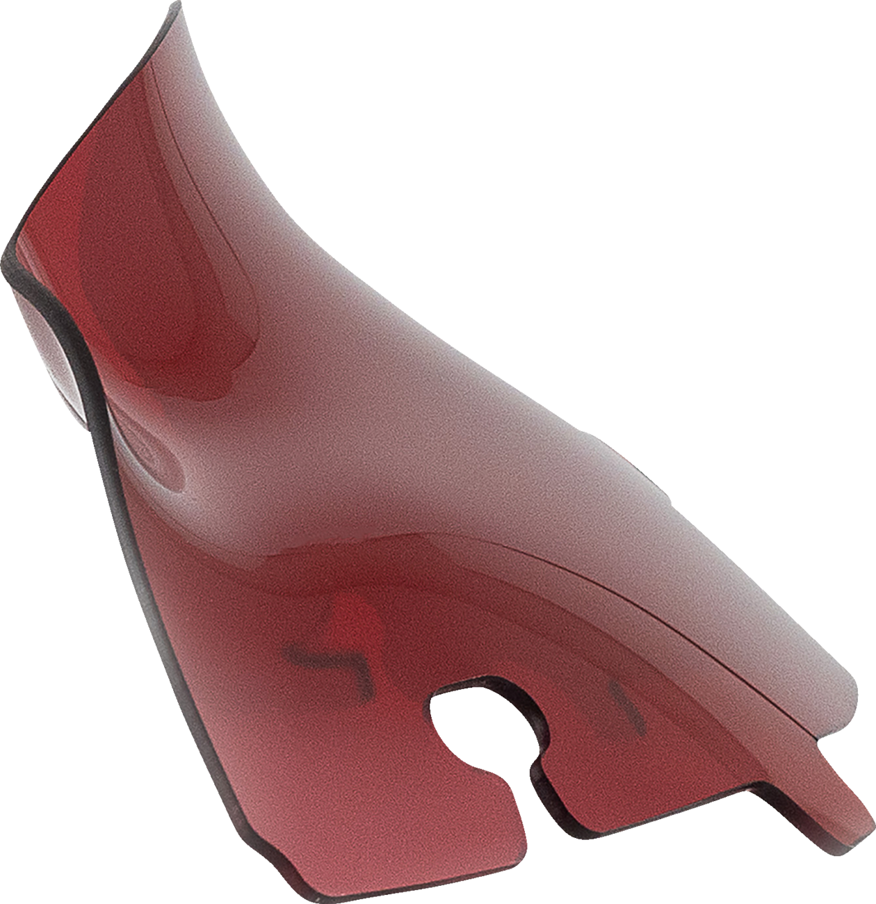 Kolor Flare® Windshield - 4" - Red - '14-'25 FLH/FLHT/FLHX