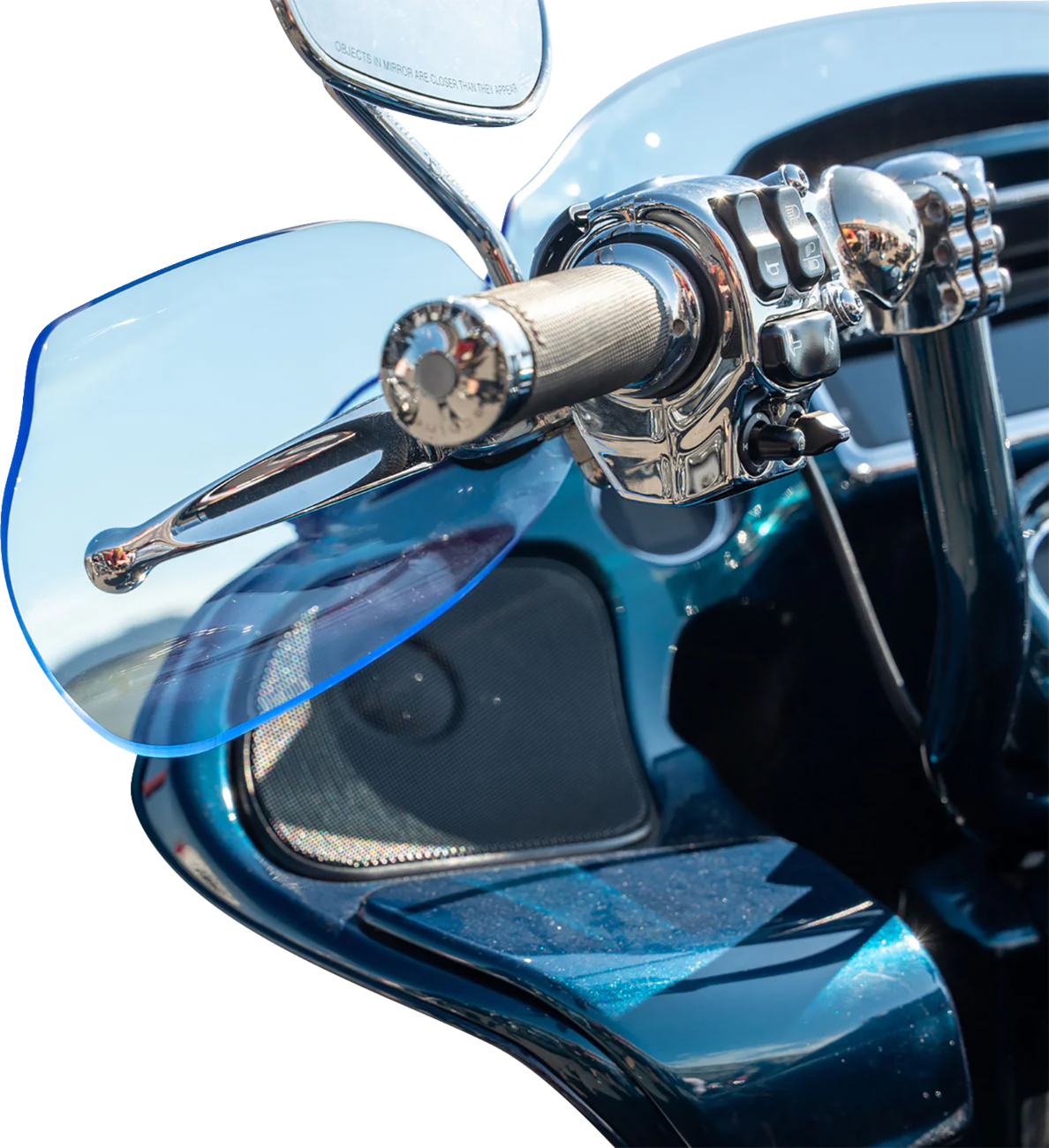 Flare® Handguards - Harley-Davidson Cable Clutch - Blue Ice