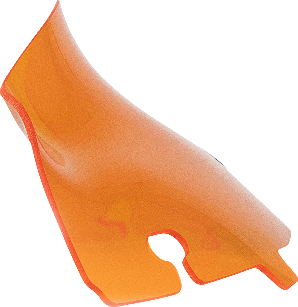 Kolor Flare® Windshield - 4" - Orange - '14-'25 FLH/FLHT/FLHX
