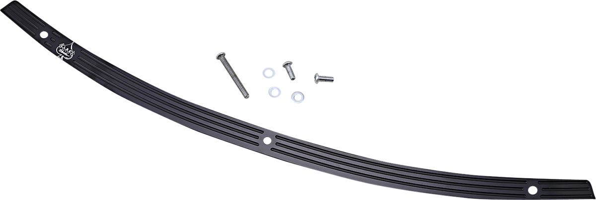 Flare® Windshield Trim - Logo - Black W/ Contrast Logo - '96-'25 FLH