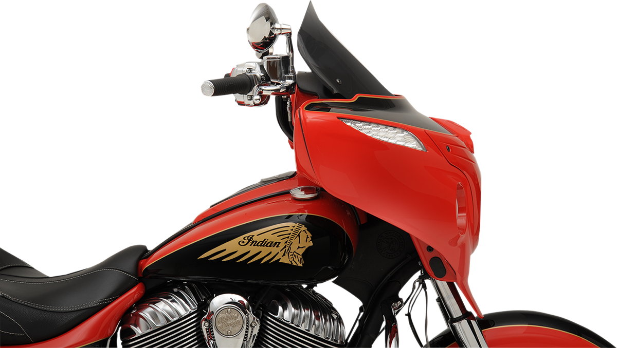 Flare® Windshield - 14" - Tall - Dark Smoke - '14-'25 Indian
