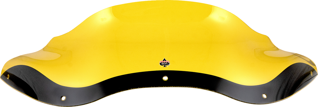 Kolor Flare® Windshield - 8" - Yellow - '98-'13 FLTR