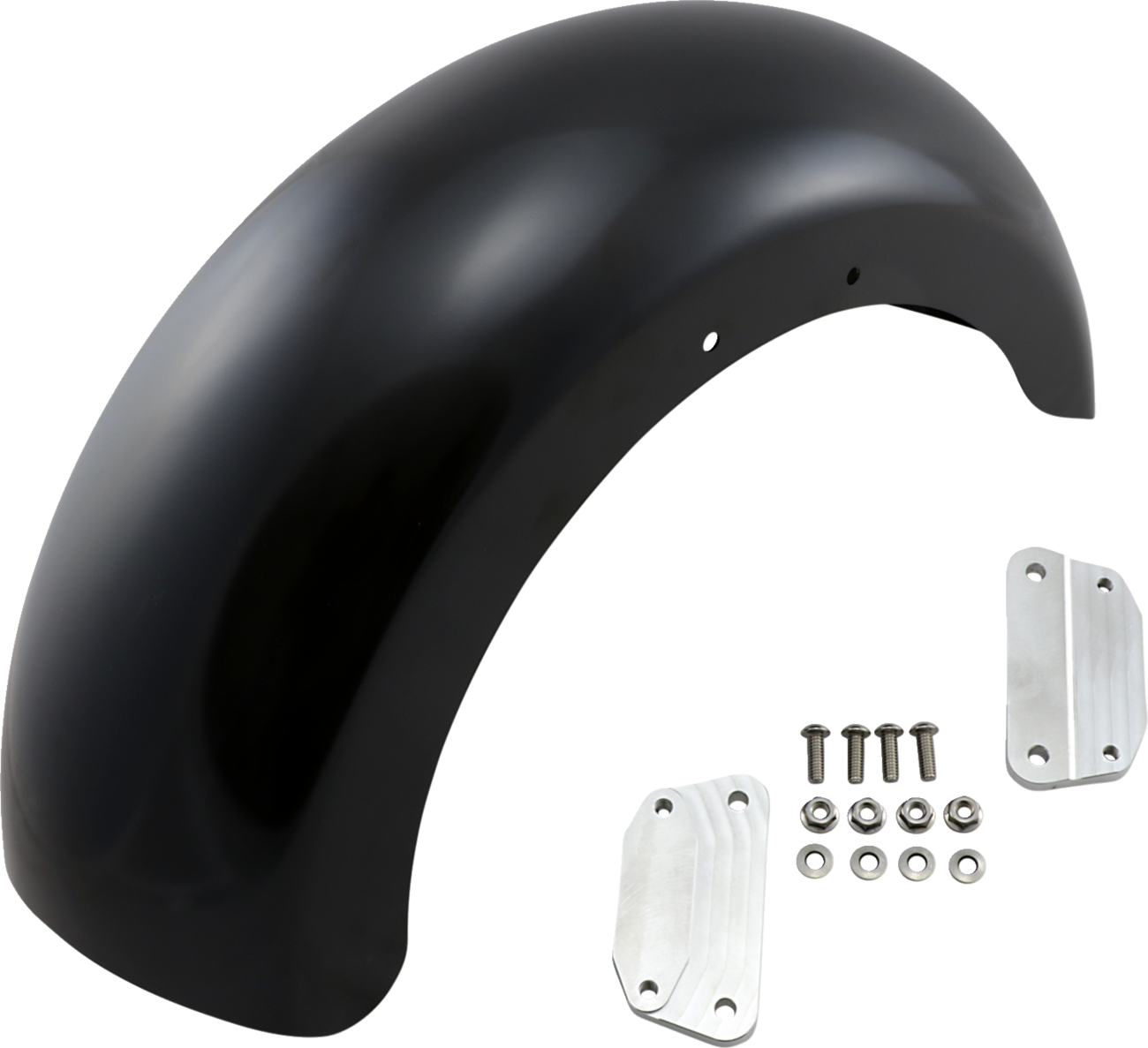 Roller Front Fender - Black - 18" - HD Softail