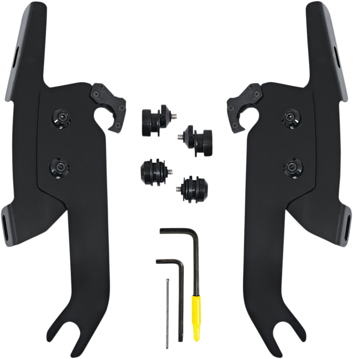 Fats/Slim Windshield Trigger Lock Complete Mount Kit - Black - FLSL