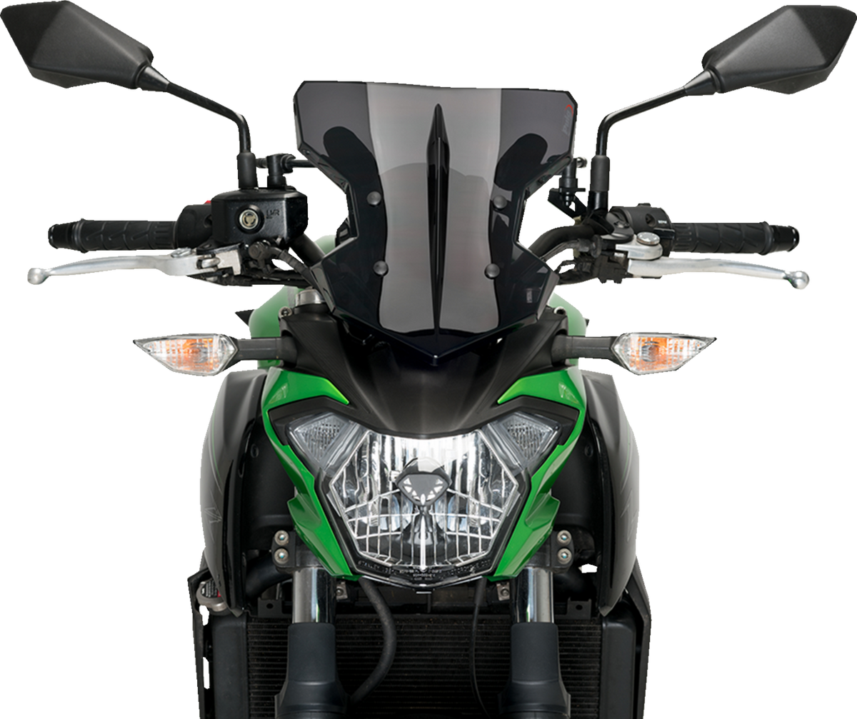 Flanker Windshield - 12-3/4" - Dark Smoke - Kawasaki