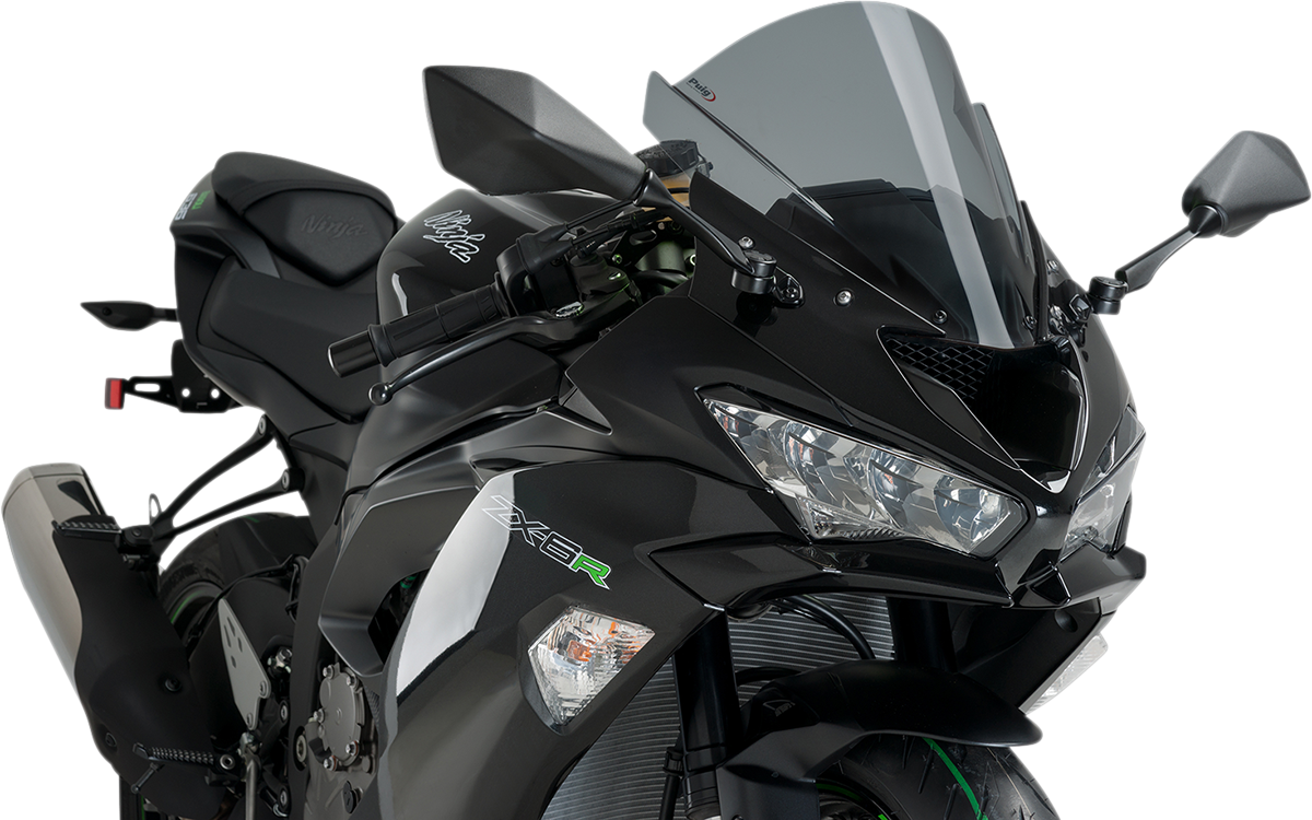 Race Windscreen - 13-3/4" - Dark Smoke - ZX-6R