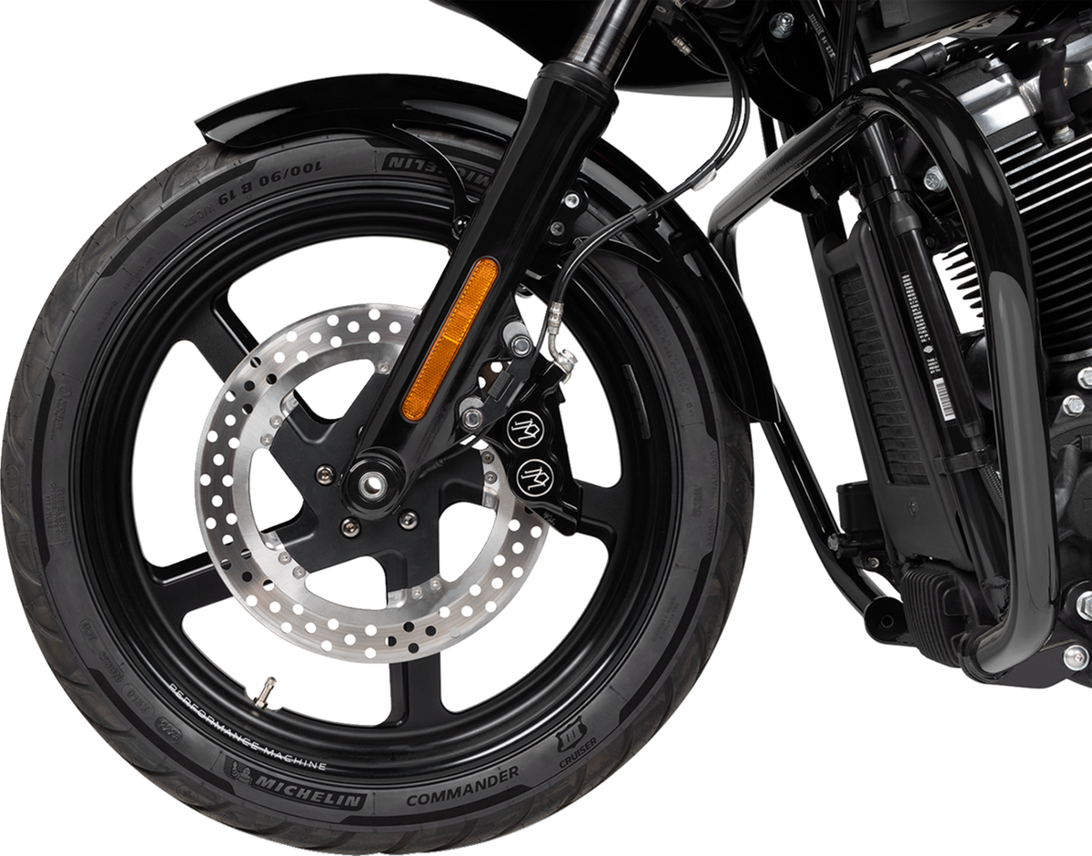 P-Tom Front Fender - Black - 19" - HD Dyna/Softail