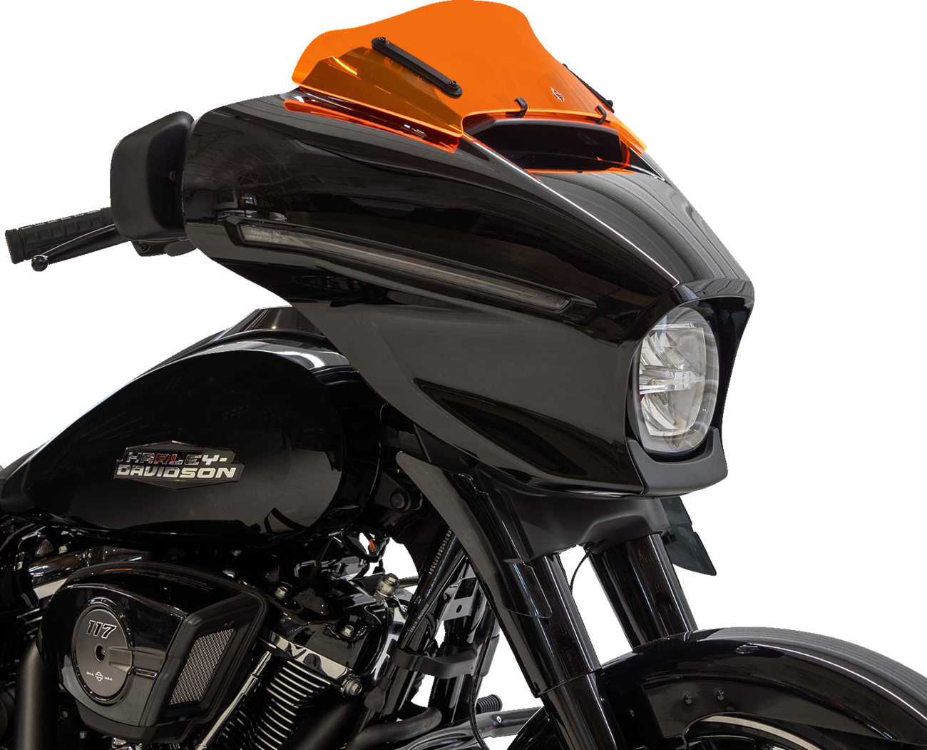 Ice Flare® Windshield - 6-1/2" - Orange Ice - FLHX