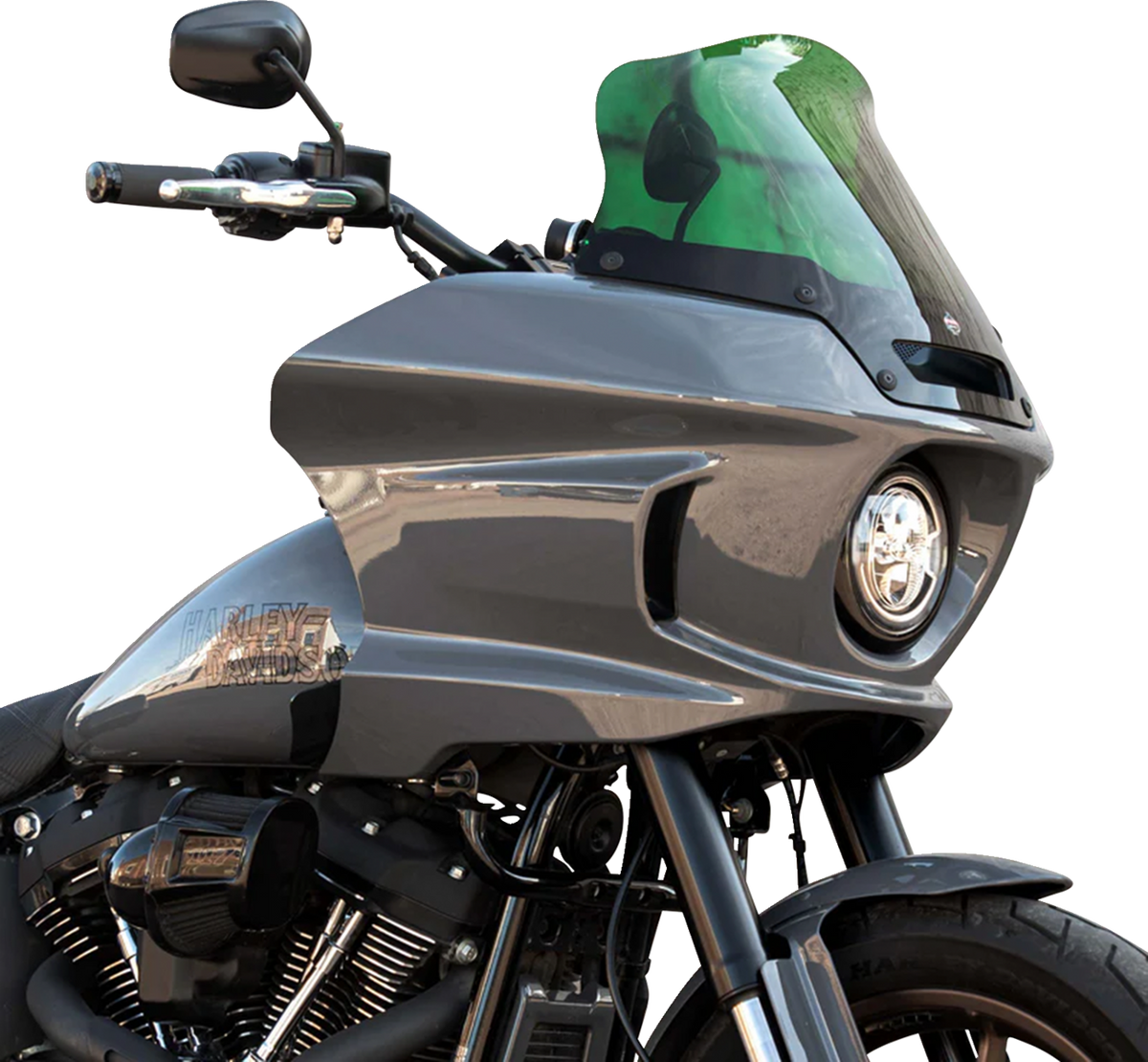 Kolor Flare® Windshield - 8" - Green - '22-'25 FXLRST