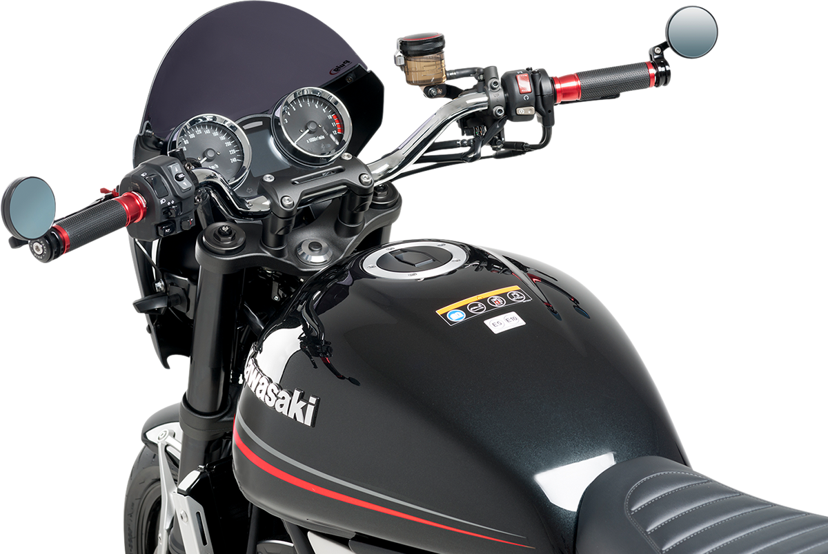 Mirror - Tracker - Rear View - Round - Black