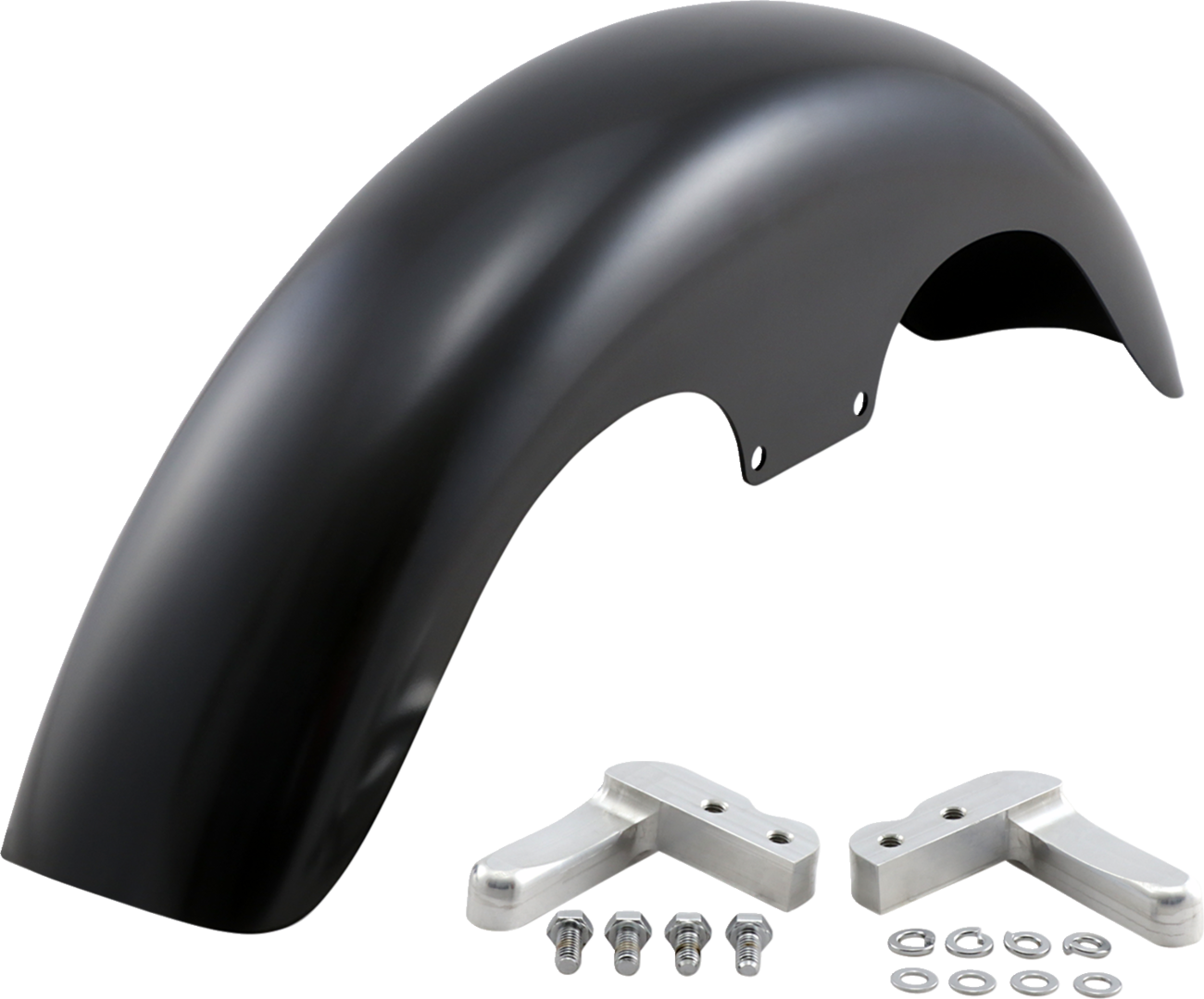 Klub Front Fender - Black - 19" - HD Dyna/Softail