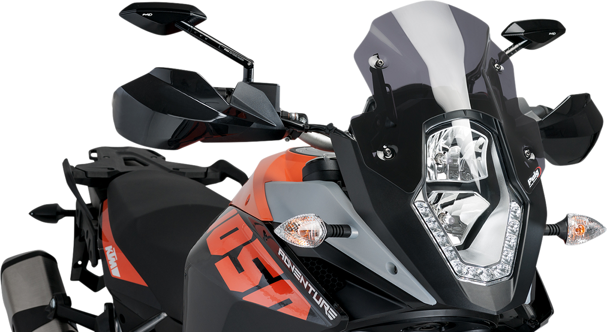Race Windscreen - 12-3/8" - Dark Smoke - KTM
