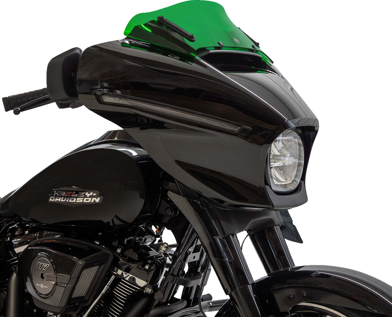 Kolor Flare® Windshield - 6-1/2" - Green - '23-'25 FLHX