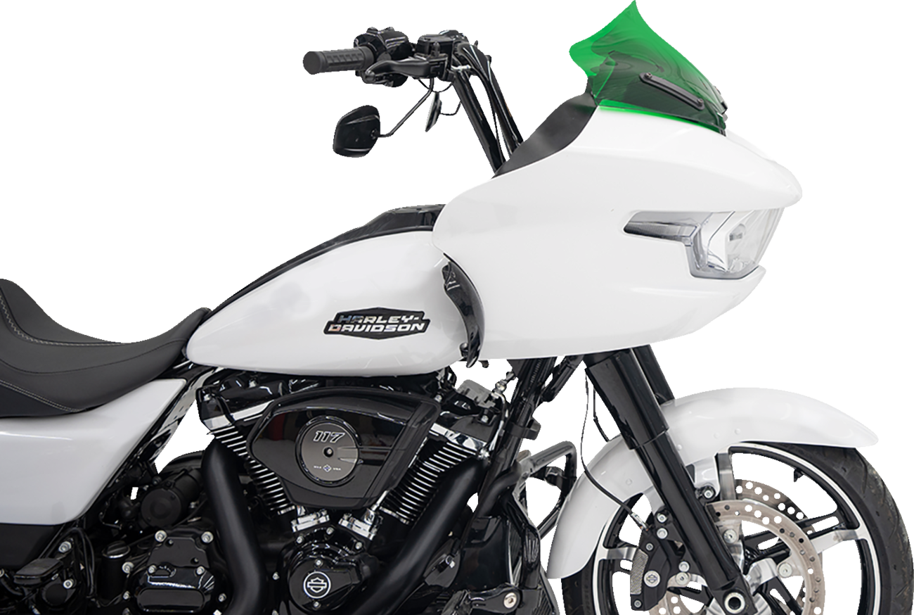 Kolor Flare® Windshield - 10" - Green - '23-'25 FLTRX