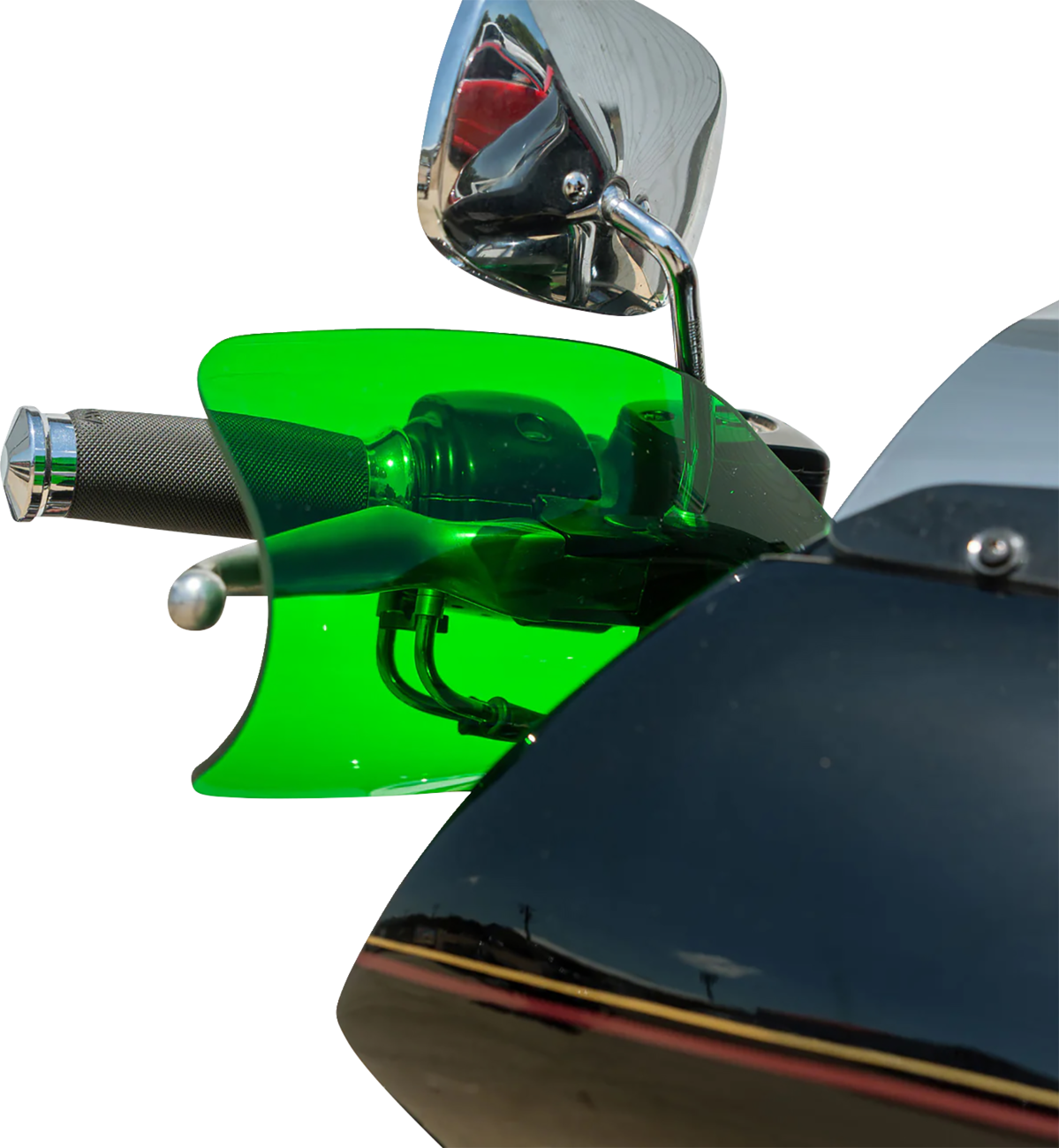 Flare® Handguards - Harley-Davidson Hydraulic Clutch - Green