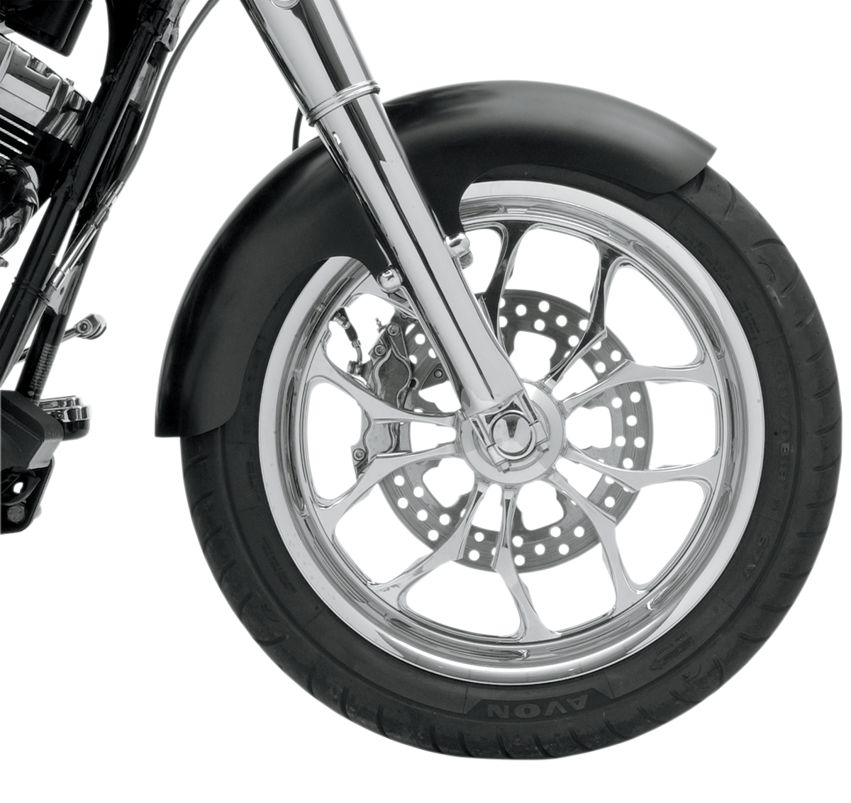 Thickster Front Fender - Black - 16"-19" - HD Touring/Trike